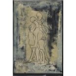 Sidney Goldblatt,  South African 1919-1979 -  Composition;  monoprint on paper, signed and titl...