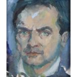 Yolanda Sonnabend,  British 1935-2015 -  Male portrait;  oil on canvas, signed lower right 'Y S...