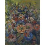 Elizabeth 'Peggy' Thorp,  1906-1959 -  Still life of flowers, 1959;  oil on panel, signed and d...