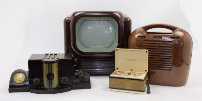 A group of radios and accessories, 20th century, to include: a Pilot Radio 'Major Maestro' Bakeli...