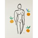 After Henri Matisse, French 1869-1954, Le Nu Aux Oranges;  lithograph in colours on wove,  sign...