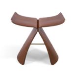 After Sori Yanagi, 'Butterfly' stool, late 20th century, walnut, twice stamped '159' & with facsi...