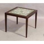 Severin Hansen (1887-1964) for Haslev Møbelsnedkeri, a mahogany coffee table, c.1960, inset with ...