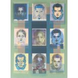 Sir Eduardo Paolozzi CBE RA, Scottish, 1924-2005- Nine Heads, 1997; screenprint in colours on w...