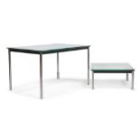 Le Corbusier, Pierre Jeanneret, Charlotte Perriand for Cassina, Model 'LC10-P' dining table toget...