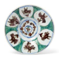 Property from the Estate of Prof. Michael Rogers A Kutahya pottery plate, Turkey, second half 18...