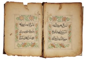 A Qur'an juz', China, 19th century, Arabic manuscript on paper, 54ff., 1fl., each folio with 5ll....