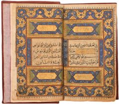 A Qur'an, Ottoman Turkey, 17th-18th century, Arabic manuscript on paper, 3fl., each folio with 12...