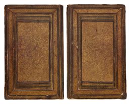 Property from a Private London Collection A fine Mughal gilt decorated book binding, India, 18th...