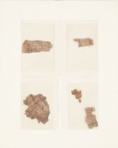 A group of papyrus fragments in Coptic demotic script, Near East, 1st-4th century AD, largest 5.5...