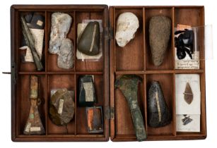A late 19th – early 20th century antiquarian collection, various Periods, Palaeolithic – Bronze A...