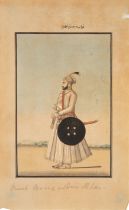 A portrait of Nawab Muhammed Ghouys Alevi and of Nawab Muazzadin Khan, circa 1780, watercolour ov...