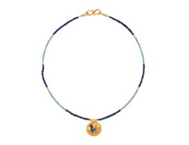 Property from a Private Collection To Be Sold with No Reserve A necklace composed of turquoise,...