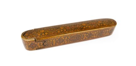 Property from a Private London Collection A lacquered papier-mache pencase (qalamdan), Qajar Ira...