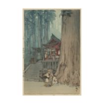 Hiroshi Yoshida (1876-1950)  Misty Day in Nikko, 1937 Woodblock print, signed with a seal of th...