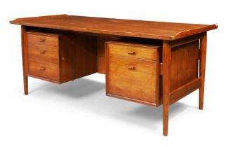 Arne Vodder (1926-2009) for Sibast  Model '207' desk, circa 1960  Teak, brass  74cm high, 168cm ...