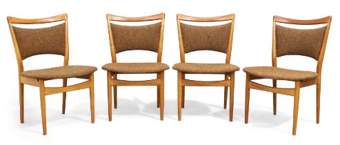 Finn Juhl (1912-1989) for Søren Willadsen Møbelfabrik  Four 'SW 86' dining chairs, circa 1953  O...