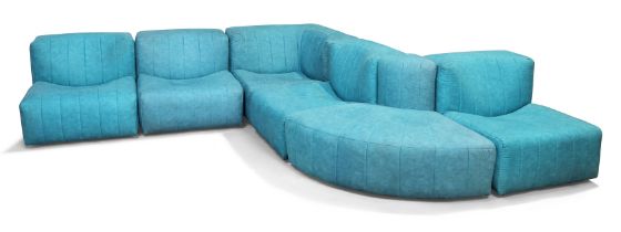 Tito Agnoli (1931-2012) for Arflex  ‘9000 Series’ six section modular sofa, circa 1970  Padded f...