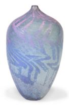 Peter Layton (b.1937)  Ovoid vase, 1988  Blown glass  Inscribed signature and dated  25cm high