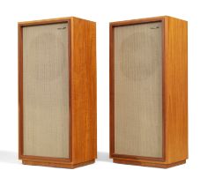 Tannoy  Pair of LSU/HF/12/8 speakers, circa 1965  Teak  With manufacturer's labels and stamped '...