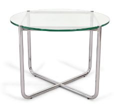 Ludwig Mies Van Der Rohe (1886-1969) for Knoll Studio  'MR' Table, circa 2000  Glass, chromed st...