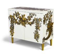 Piero Fornasetti (1913-1988)  Cabinet with 'Panoplie' pattern decoration, circa 1955  Lacquered...