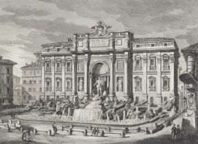 Domenico Amici,  Italian 1808-1870/71-  Four Views of Rome: Arco di Tito; Piazza del Popolo; Fon...