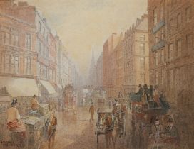 Frederick Edward Joseph Goff,  British, 1855-1931-  Windsor; and Cheapside;  each pencil, pen a...