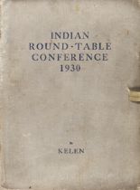 Emeric Kelen,  Hungarian 1896-1978-  Indian Round-Table Conference 1930;  hand coloured lithogr...