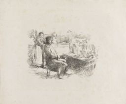 James Abbott McNeill Whistler RBA, American 1834-1903,  The Shoemaker, 1896; lithograph on laid...