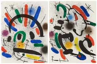 After Joan Miró, Spanish 1893-1983, Litografia Original II, 1975; Litografia Original VI, 1972; ...