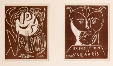 After Pablo Picasso, Spanish 1881-1973, Vallauris Exposition 1955, 1959; Vallauris Exposition 19...