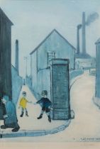 After Laurence Stephen Lowry RBA RA, British 1887-1976, Viaduct Street Passage;  offset lithogr...
