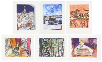 Bob Dylan, American b.1941- Drawn Blank Series: the complete set of six comprising Bell Tower in...