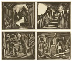 Paul Nash,  British 1889-1946, Die Walkure, the Valkyrie's home; The Hall of the Gibichungs from...