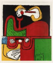 Le Corbusier (Charles-Edouard Jeanneret), Swiss-French 1887-1965,  Portrait, 1960; lithograph i...