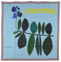 Jonas Wood, American b.1977- Louis Vuitton Artysquare 90, 2019; silk scarf in colours, signe...