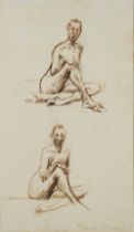 Patrick Procktor RA,  British 1936-2003 -  Life studies, c.1958-1962;  ink and pastel on paper,...