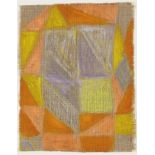 Margaret Mellis,  Scottish 1914-2009 -  3 Ovals & 4 Squares;  oil on unstretched canvas, 20.5 x...
