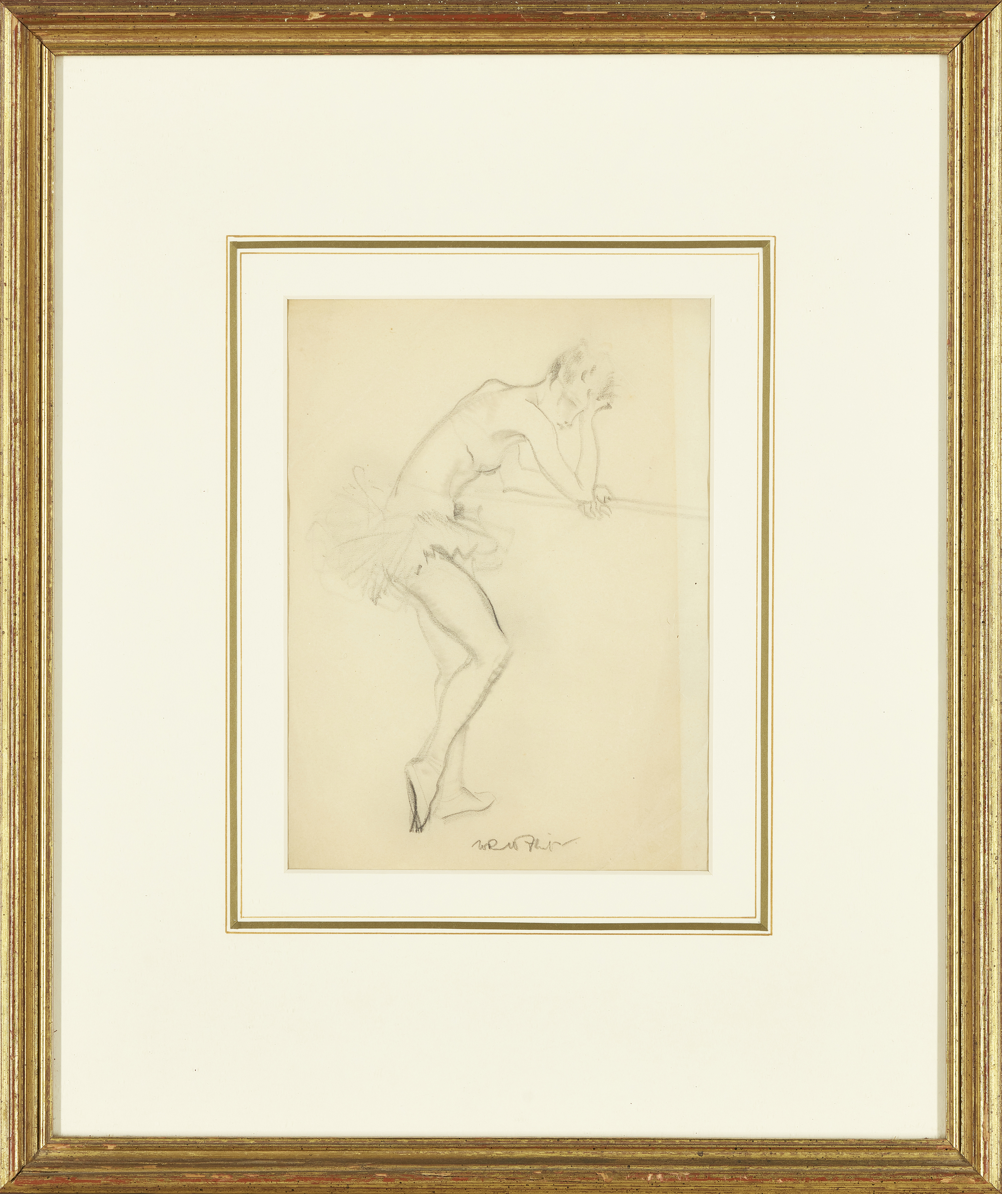 Sir William Russell Flint RA ROI, Scottish 1880-1969 -  Ballerina, c.1930s;  pencil on paper, s... - Image 2 of 9