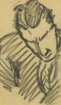 Margaret Morris,  British 1891-1980 -  Head of J. D., 1916;  charcoal on paper, 19.5 x 11.5 cm ...