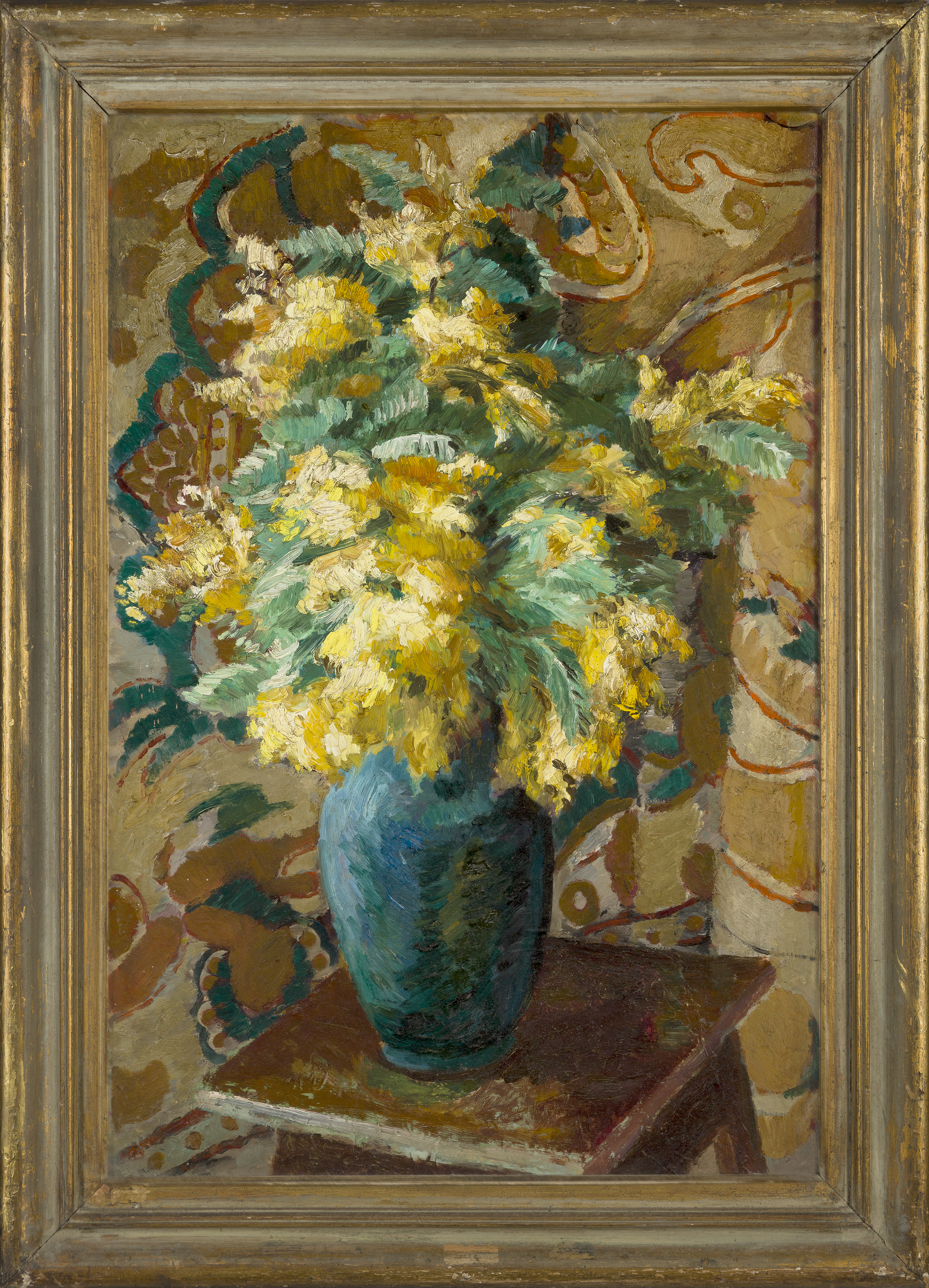 Frederick James Porter,  New Zealand/British 1883-1944 -  Mimosa;  oil on board, 75 x 50 cm   ... - Image 2 of 3
