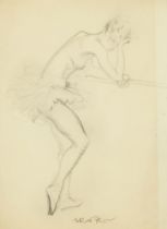 Sir William Russell Flint RA ROI, Scottish 1880-1969 -  Ballerina, c.1930s;  pencil on paper, s...