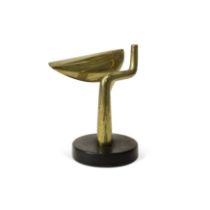 Maryon Kantaroff, Canadian 1933-2019 -  Fountain Study;  polished brass with stone base, number...