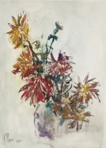 Leslie Marr,  British 1922-2021 -  Flowers, 1984;  watercolour on paper, signed and dated lower...