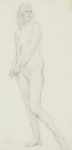 Augustus John OM RA,  British 1878-1961 -  Standing nude of Edith Lees (Mrs Derwent Lees), c.191...