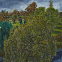 Adrian Berg RA,  British 1929-2011 -  Cambridge Gate, Regent's Park, 1986;  oil on canvas, sign...