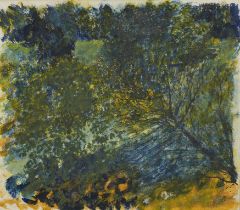 Adrian Berg RA,  British 1929-2011 -  Regent's Park, 1964;  tempera on canvas, signed and dated...