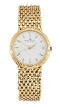 Baume & Mercier. An 18ct gold quartz calendar wristwatch European convention mark, circa 2000 Qua...