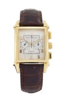 Girard Perregaux. An 18ct gold automatic chronograph wristwatch 'Vintage 1999', Reference 2599,  ...